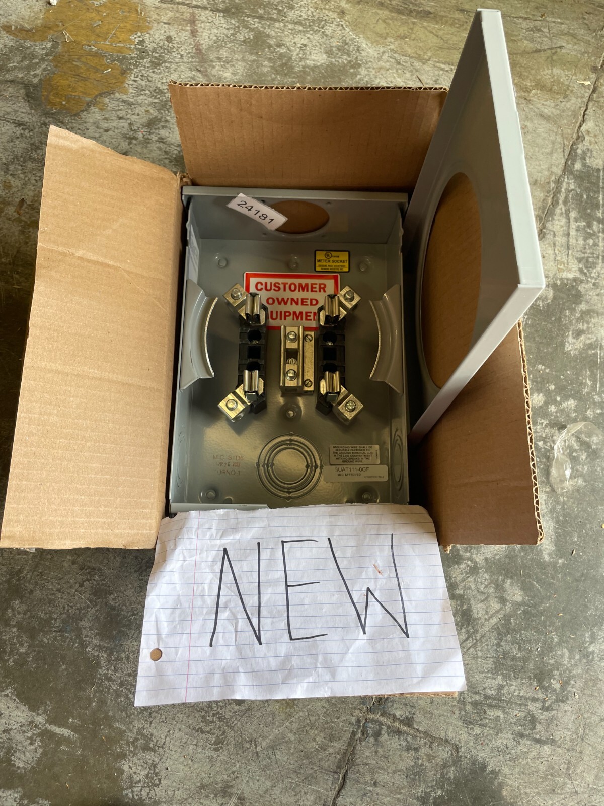 Siemens UAT-1 1 Phase Meter Socket 135 Amps 600VAC