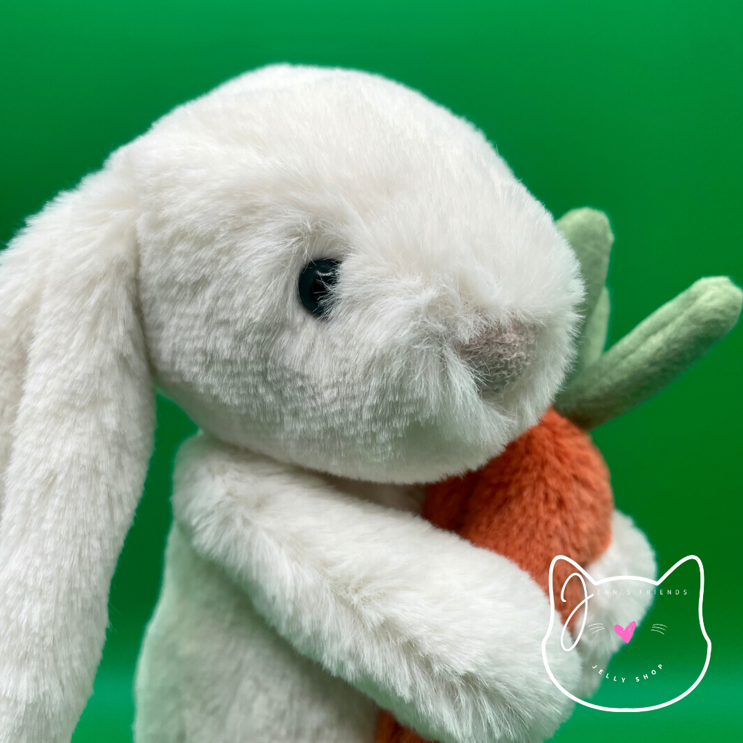 AUTHENTIC Jellycat BASHFUL BUNNY CARROT New BNWT RETIRED Soft