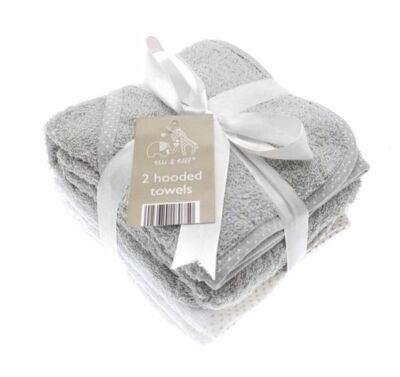 COUNTRY CLUB Elli & Raff Baby Handtücher mit Kapuze 2er Pack
