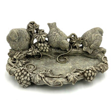 Bird Feeder Composite Wall Mount - 3 Birds Sitting On A Branch