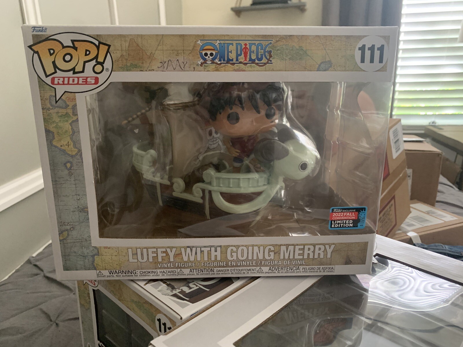 Figura De Vinilo Funko Pop!Luffy With Going Merry (One Piece) En Mano