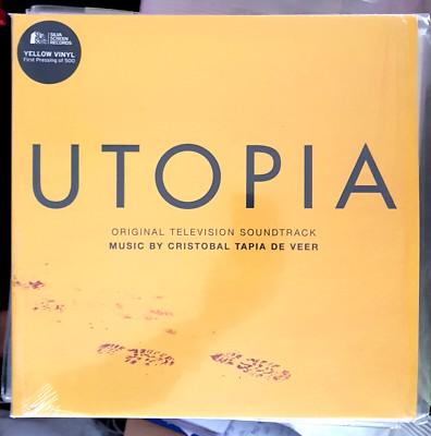UTOPIA UK TV soundtrack 2LP YELLOW VINYL 2014 First Pressing of 500 UNPLAYED
