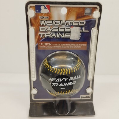 Franklin Heavy Ball Trainer 10oz Weighted Baseball 1052 Black