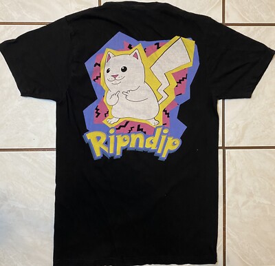 Ripndip Catch Em All Crew Neck Tee Shirt Size Small Short Sleeve Black