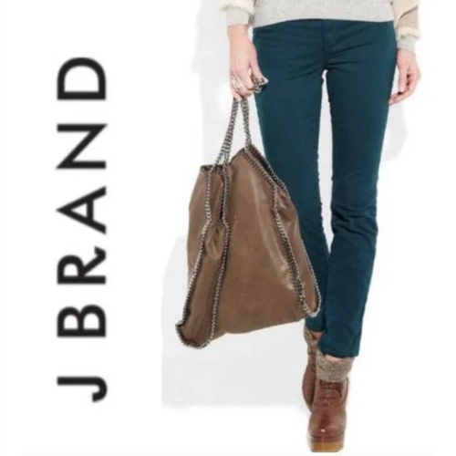 Pantalones de mezclilla ajustados para mujer J Brand Riviera azul verde azulado talla 26 NUEVO - Imagen 5 de 5