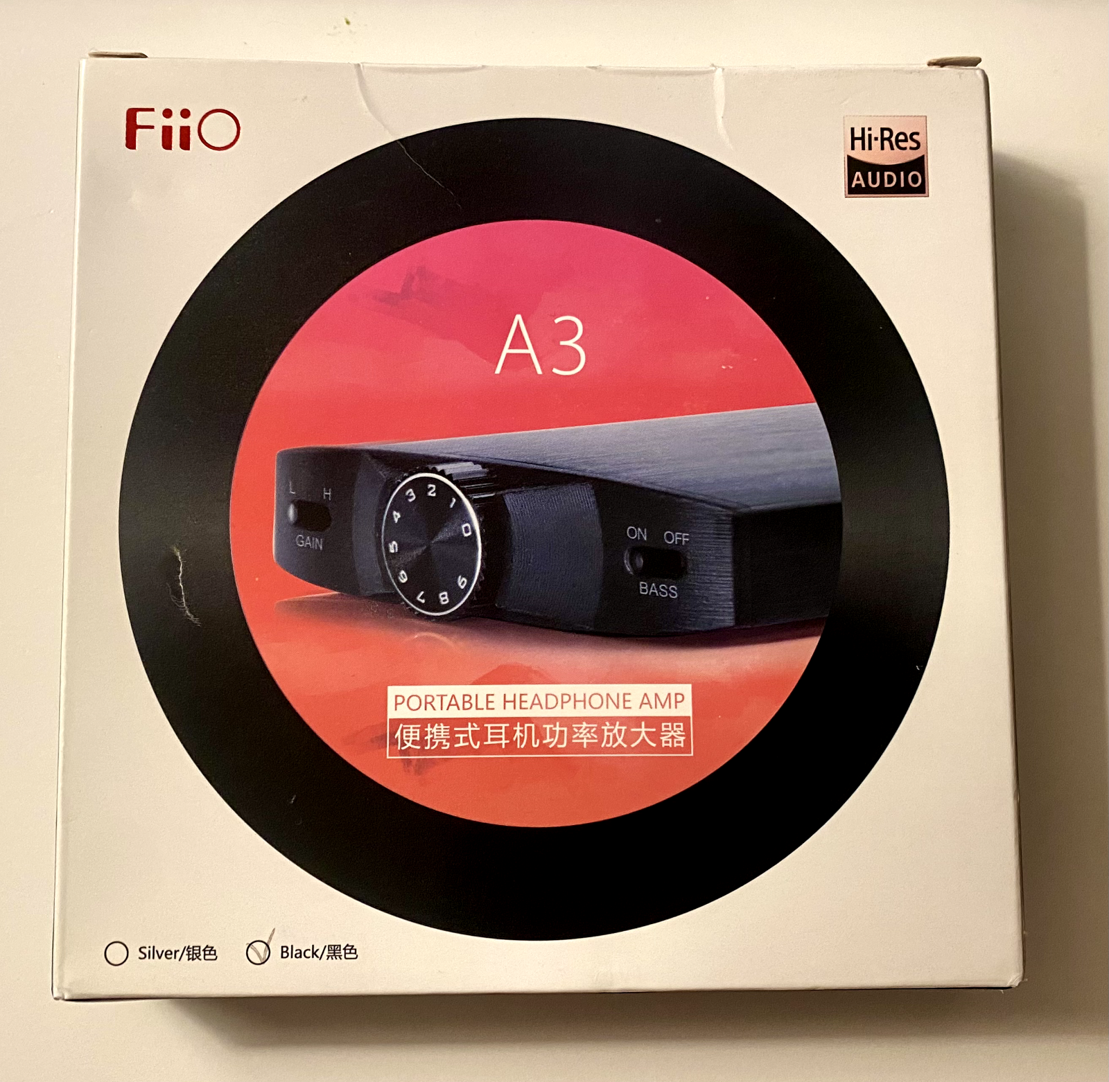 FiiO A3 E11K Kilimanjaro Portable Headphone Amp Black w/ Bass Boost Gain Control