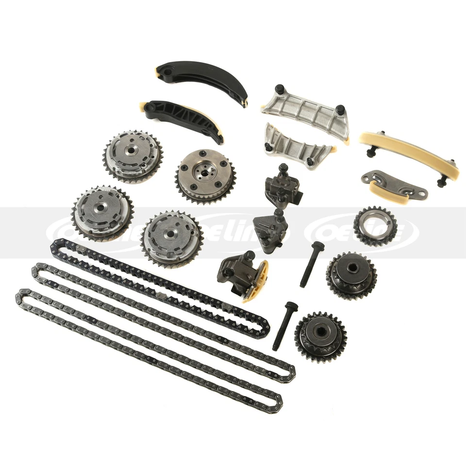 Kit de cadena de distribución bomba de agua de aceite para 04-06 GM Buick Cadillac CTS SRX 3,6 L con VVT Foto 2 de 4