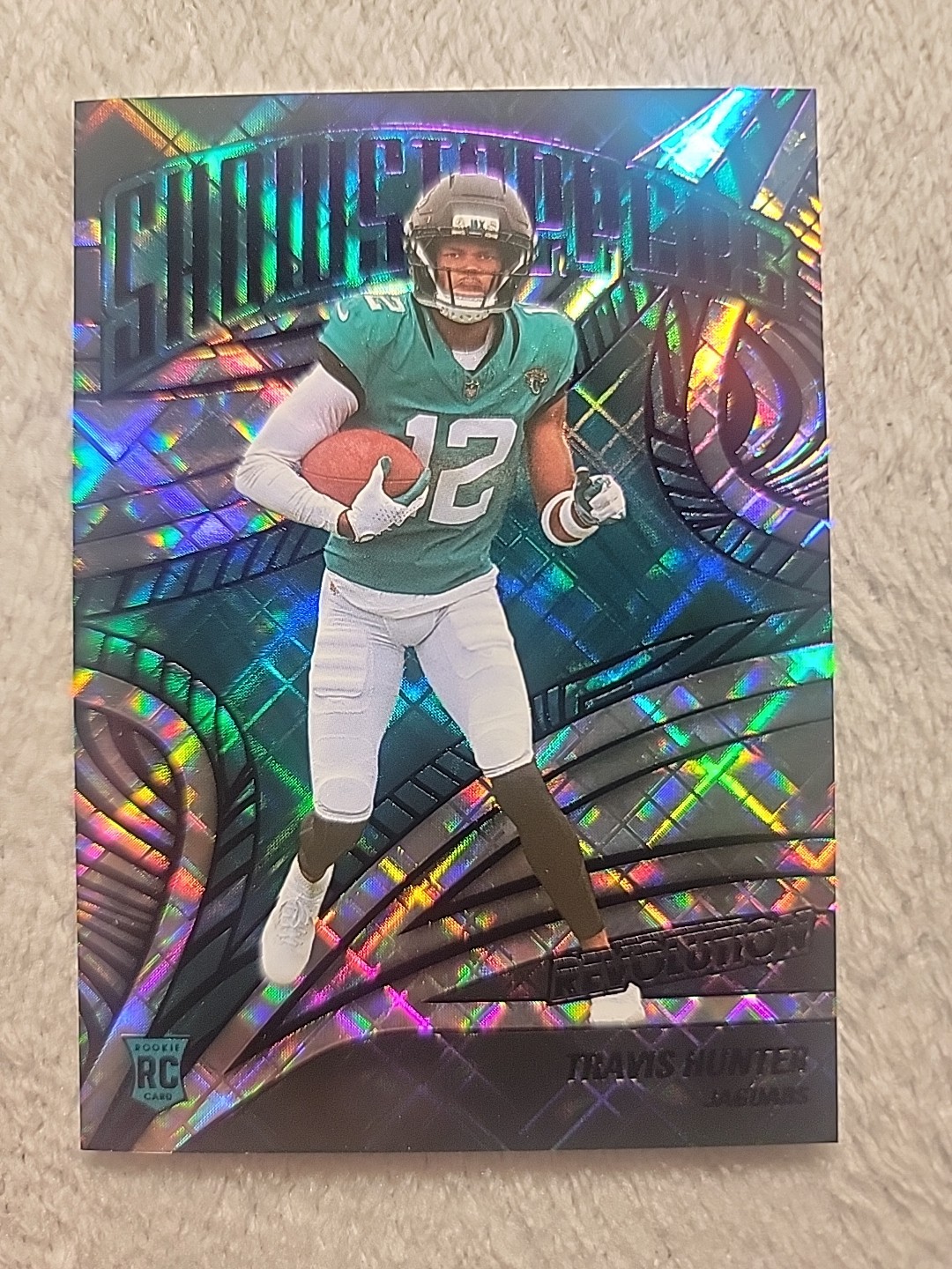 Travis Hunter 2025 Revolution Basketball Cosmic Showstoppers 11/20 Jaguars RC