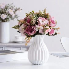 1pc Small Plastic Flower Vase Creative Nordic Decor Home Imitation Ceramic Vase