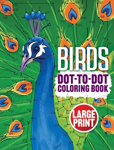 Birds Dot-to-Dot Coloring Book: Large Print by Dover Publications Inc NEW - Image 3