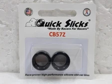 QUICKSLICKS CB57Z ZERO GRIP TIRES FOR 17X10mm ALUMINUM WHEEL 132 SLOT PART