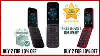 Nokia 2660 Flip Unlocked 4G Dual SIM – Big Button Mobile Phone – Easy Use Phone