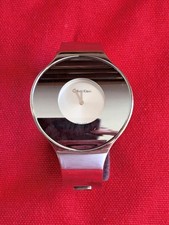 CALVIN KLEIN Seamless Silver Dial small Bangle Ladies Watch K8C 2S1