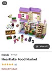 LEGO Friends Heartlake Food Market 41108 Complete Set 388pc Retired Set — photo 1