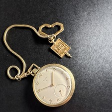Vintage Elgin Pocket Watch Running  15 Jewel  10K Gold Filled   LIMI Purdue Charm