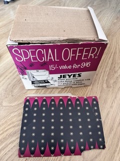 1950s ? Jeyes Toilet Paper Dispenser Promotional Item with contents