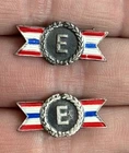 WWII WW2 Army Navy E Excellence Production Award Pins Military Support Lot Of 2