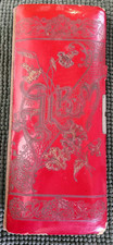 Red Celluloid Antique vintage photo unique photograph empty Album 1907