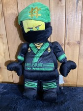 LEGO NINJAGO MOVIE Green Ninja Lloyd Large 20 Plush Stuffed Ninja Black Green