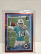2025 Panini Donruss Optic - Rated Rookie Quinn Ewers #213 Red Hyper Prizm (RC)