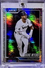 DANE MYERS RARE TOPPS OPENING DAY FOIL INVESTMENT CARD MIAMI MARLINS SP MINT