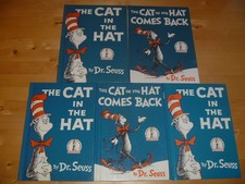Lot of 5 Books: Cat In The Hat By Dr. Seuss