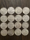 ( 16 ) 90% Silver Kennedy Half Dollars JFK 1964