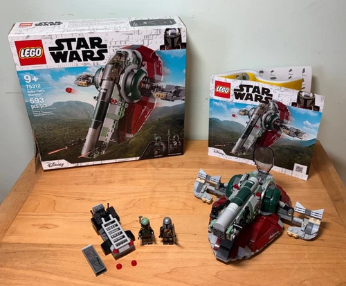 Lego Star Wars Set 75312: Boba Fett's Starship Complete With Box & Instructions