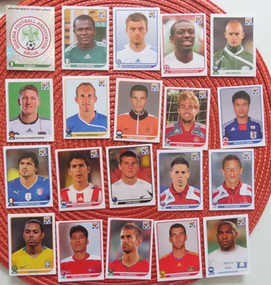 PANINI FOOTBALL LOT DE 20 IMAGES COUPE DU MONDE SOUTH AFRICA 2010 AUCUN DOUBLE - Photo 1/2