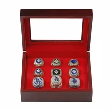 Los Angeles Dodgers MLB  World Series Championship 9 Rings Set With Box