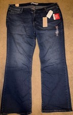 NWT Levi Strauss Levi's 590 22W Boot Cut Blue Jeans Women's Plus Size Free Ship 