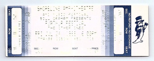 Furthur Phil Lesh Bob Weir Ticket Stub Juillet 24 1998 Mountain View California - Photo 1 sur 2
