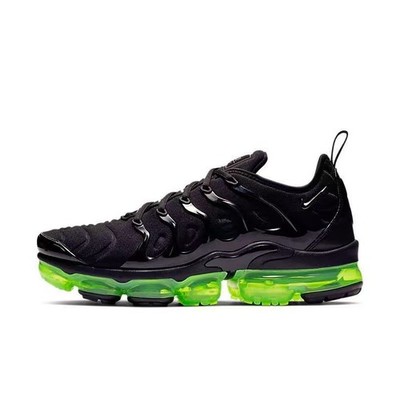 Nike Air Vapormax TN Plus Black Green Men's Cushioned Shoes