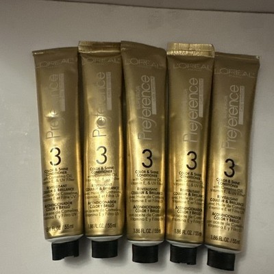 L'Oreal Superior Preference 3 Color & Shine Conditioner 1.86 Fl Oz Lot Of 5 NEW