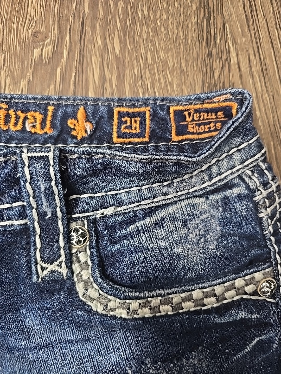 Size 28 Rock Revival Venus Womens Shorts image 7