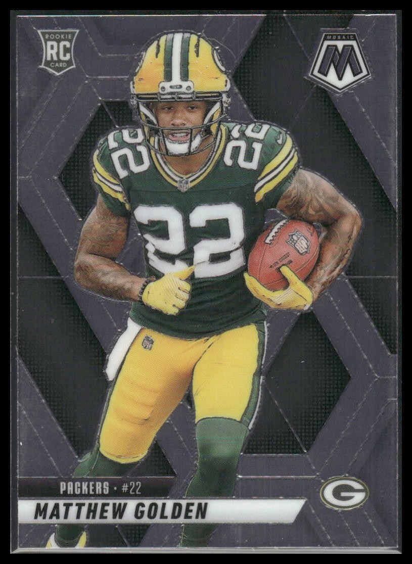 2025 Panini Mosaic #323 Matthew Golden Rookie