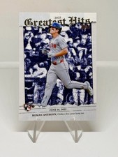 2026 Topps ROMAN ANTHONY 2025 Greatest Hits RC #GH-26 Base Insert Rookie Red Sox