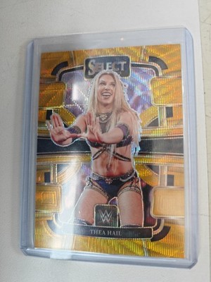 Thea Hail 05/10 [Concourse Prizm - Gold Wave] #58 | 2024 Panini Select WWE