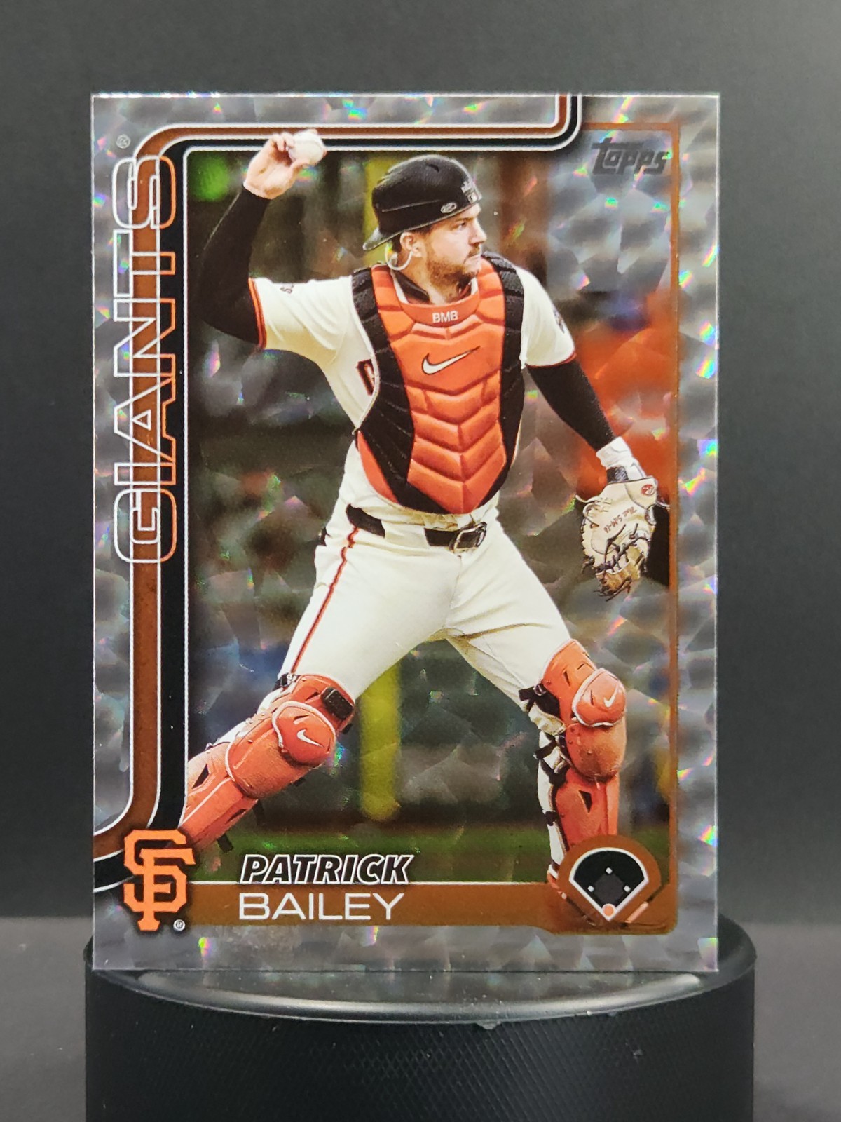 2025 Topps Series 1 Patrick Bailey Diamante Foil baseball card #70 SF Giants