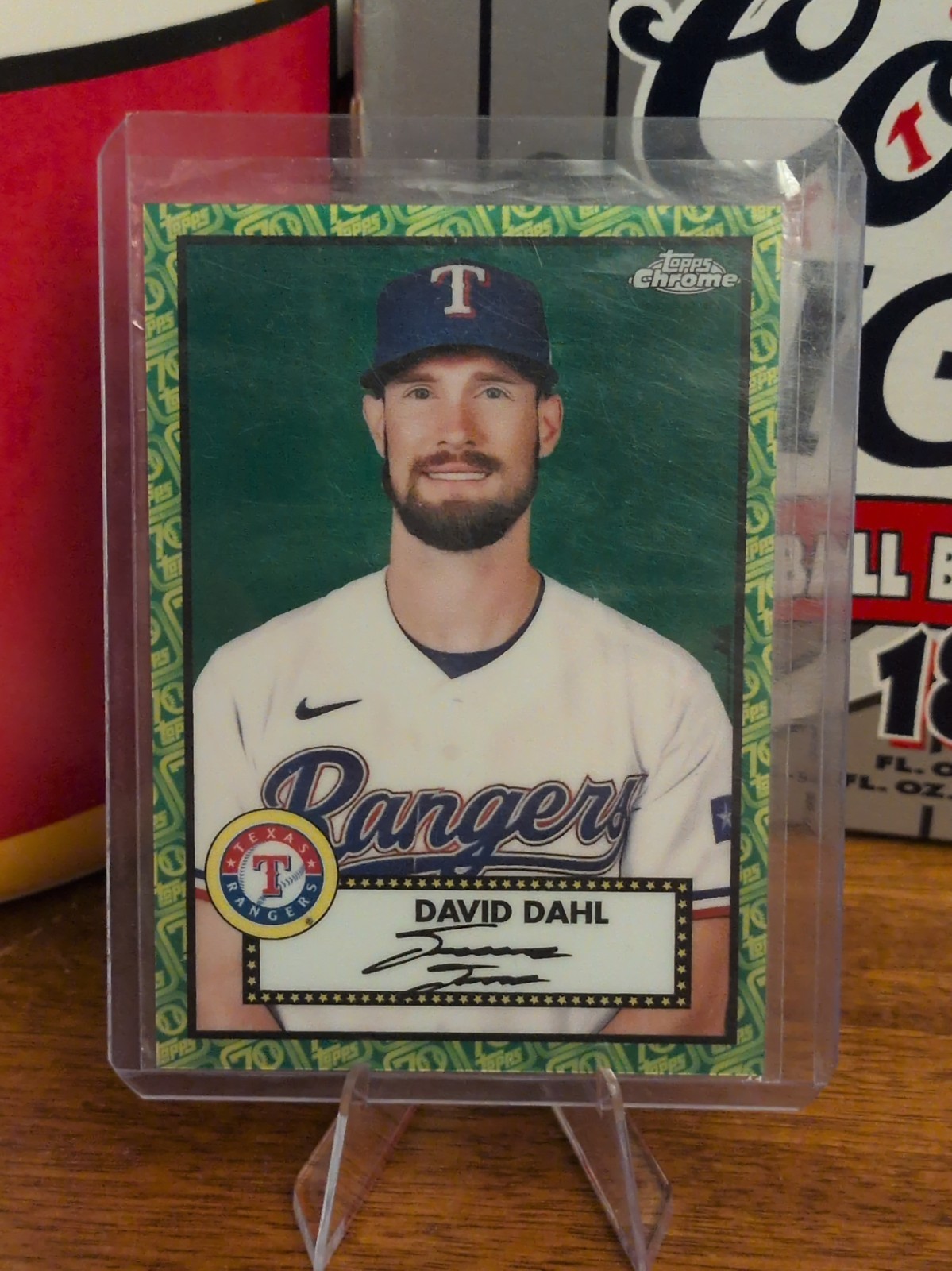 David Dahl #451 - Topps Chrome Platinum 2021 Green Yellow Refractor /99