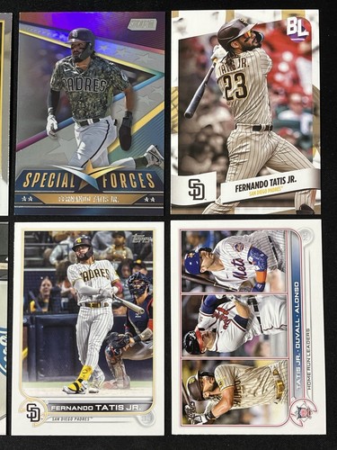 Lotto 6 carte baseball Fernando Tatis Jr. San Diego Padres inserto, cromato e altro - Foto 3 di 6