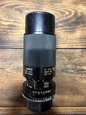 VINTAGE TAMRON CF TELE MACRO 1:3.8 1:4/210 80-210mm LENS ADAPTALL 2