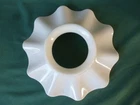 Antique Ruffled Edge Petticoat Milk Glass Shade