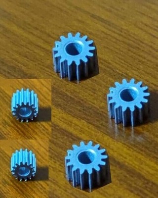 5PCS Spindle Metal Gear 14 Teeth 0.5 Die Hole 3.175mm for Change Reduction #nm