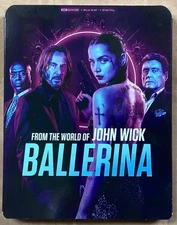 From World of John Wick: Ballerina 2 Disc Ultra 4k Blu-ray w Slipcover
