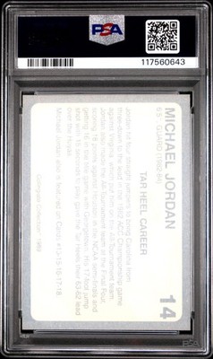1989 Collegiate Collection North Carolina's Finest #14 Michael