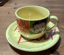 Betty Boop Large Cup And Saucer 2004 vintage ,Mug Kitchen Homewares .