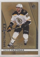 2022-23 SP Authentic Spectrum FX Gold Bounty Award 43/50 David Pastrnak #S-6 0c3