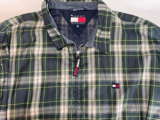 Vintage 90s Tommy Hilfiger Windbreaker Jacket Plaid Full Zip XXL
Opens in a new window or tab