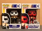 Funko Pop! WWE Sting & Gamestop Exlusive Wolfpac Sting #19 Vaulted Set